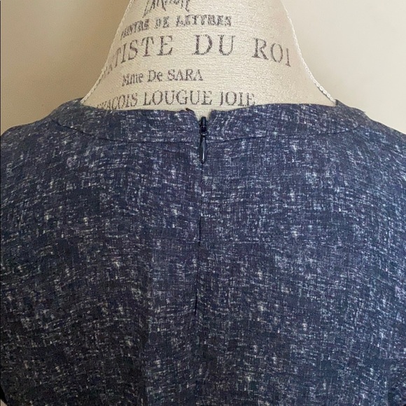 Theory Blue Printed Blouse sz M - Picture 4 of 4